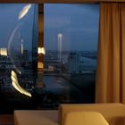 Hotelzimmer mit Blick auf Marco-Polo-Tower