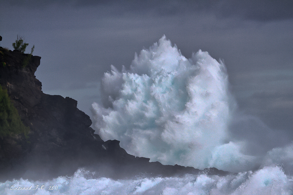 Houle à la Réunion