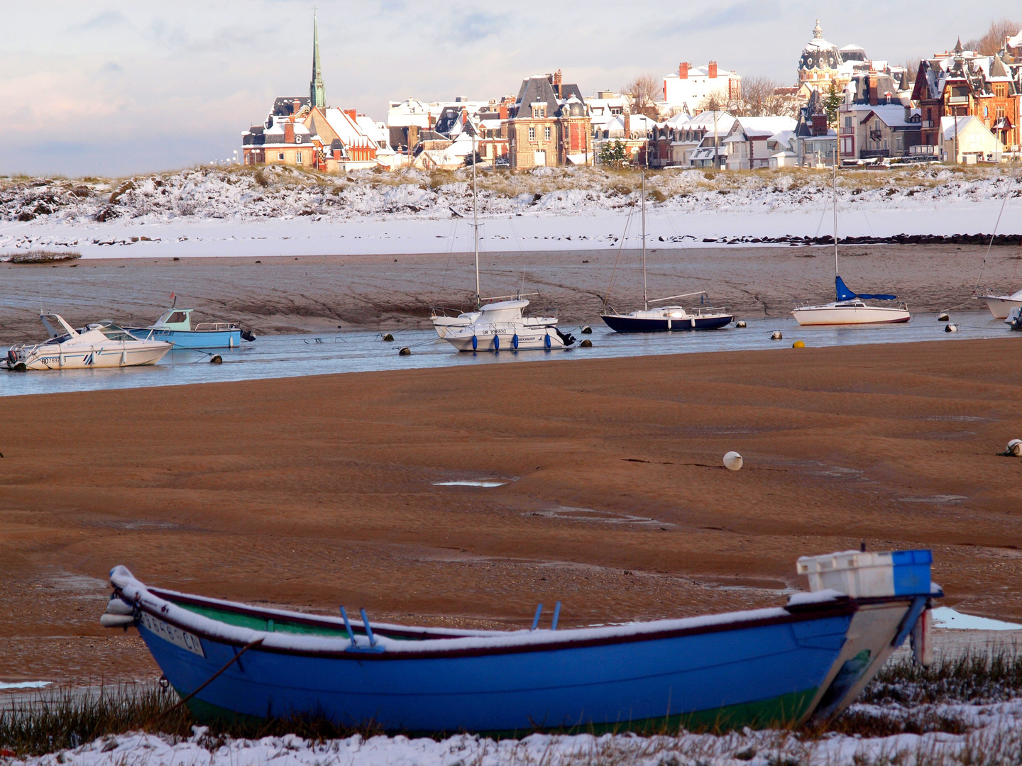 Houlgate (14) sous la neige