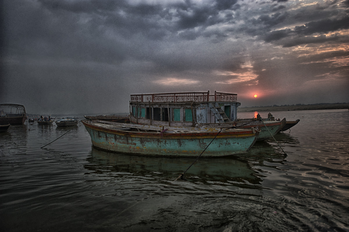 House Boat on the River Ganges