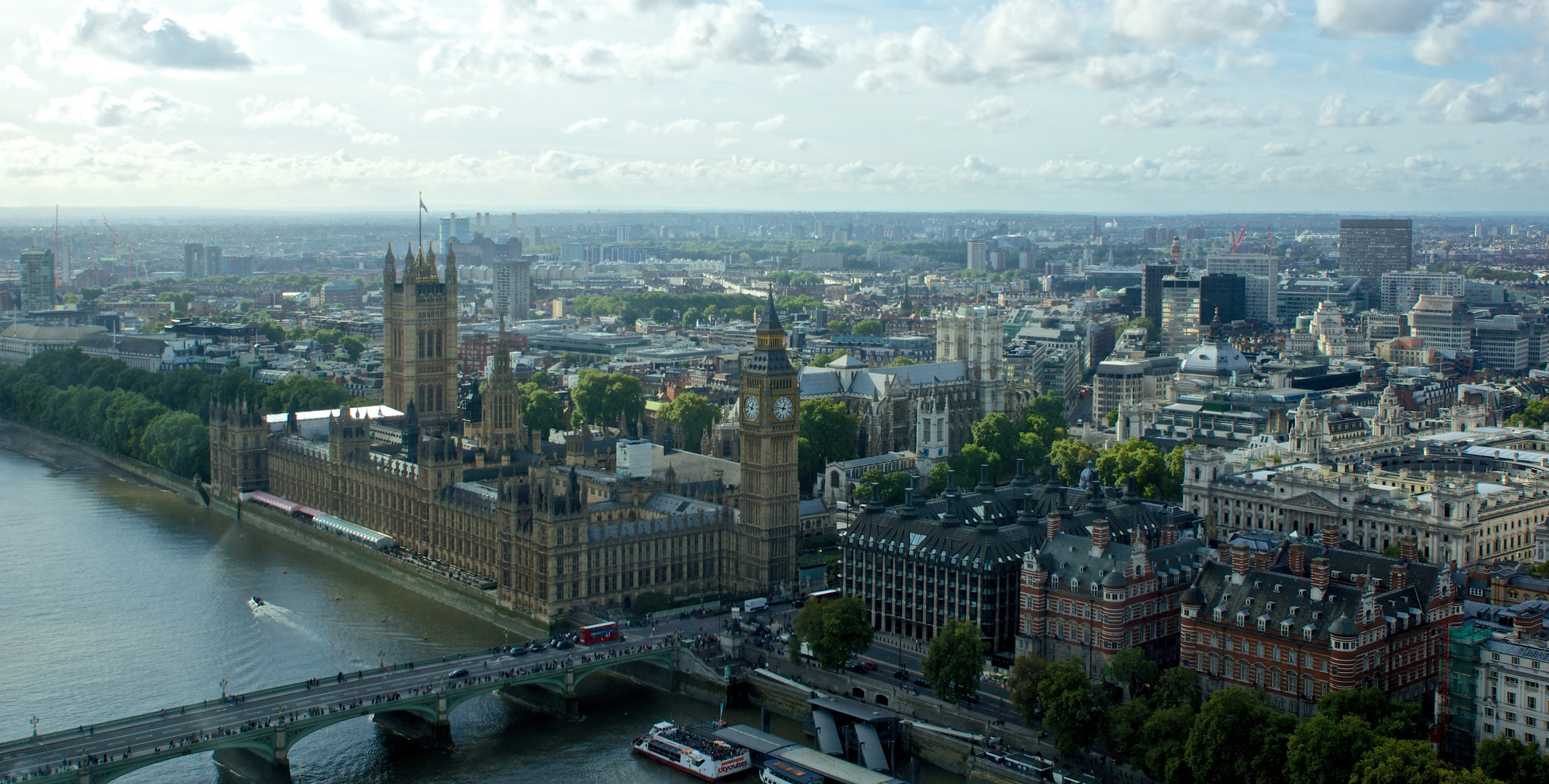 House of Parlament / Big Ben vom London Eye