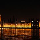 House of parliament by night