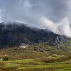 House under Buachaille Etive Mor (Scotland)