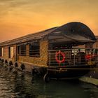 Houseboat at sunset 