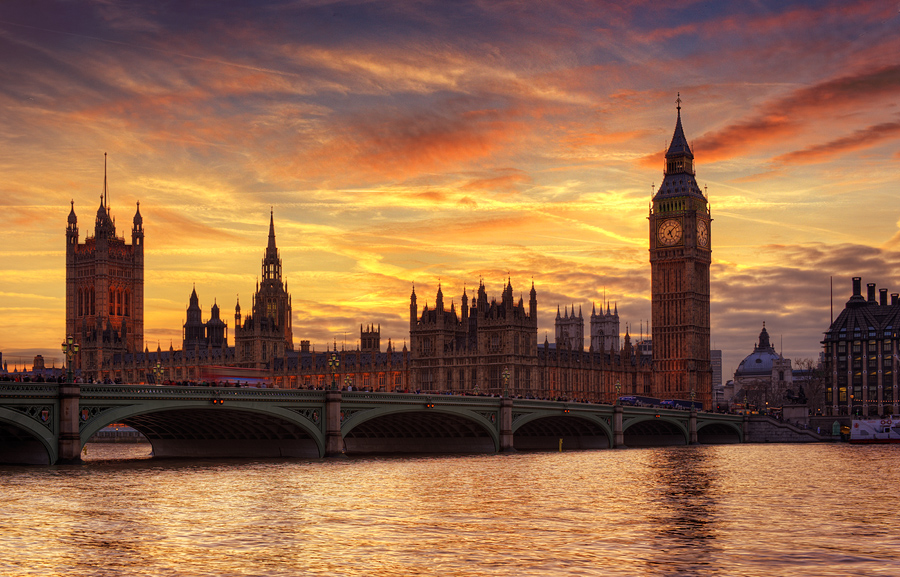 Houses Of Parliament Sunset