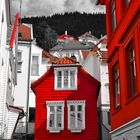 Houses shine red in Norway