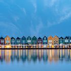 Houten. Colored Houses.