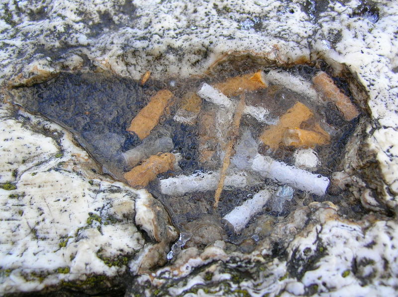 how even the cigarettes can freeze...