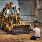 How to fotograph a backhoe