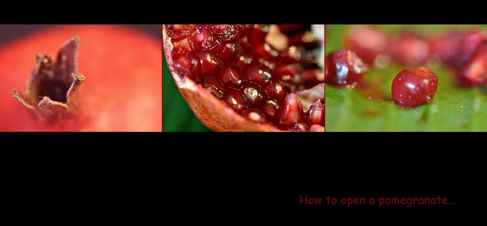 How to open a pomegranate...