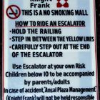 How to ride an escalator