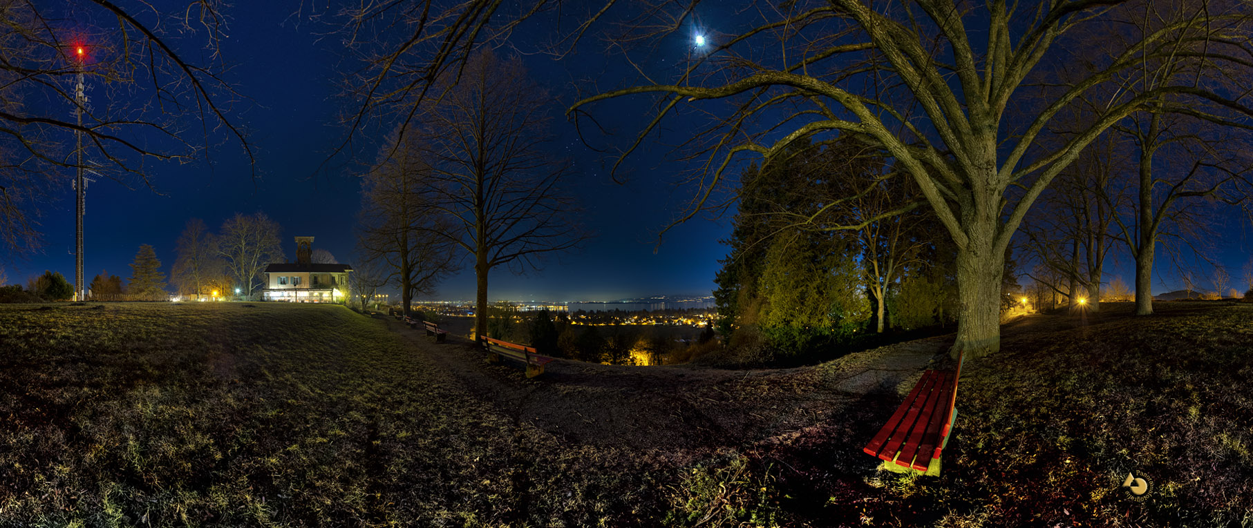 Hoyerberg bei Nacht