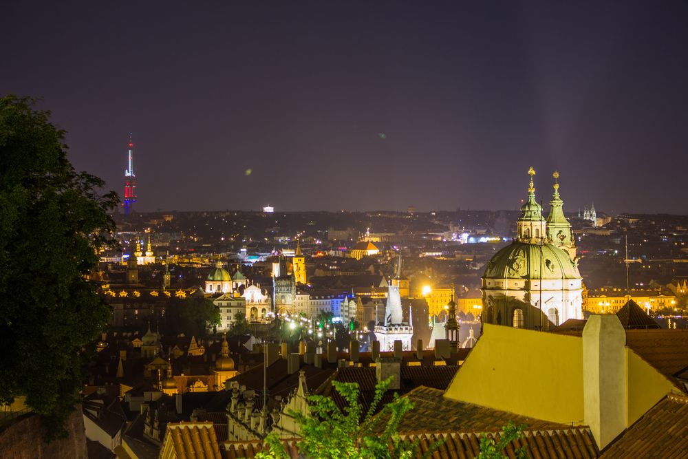 Hradschin Prag bei Nacht