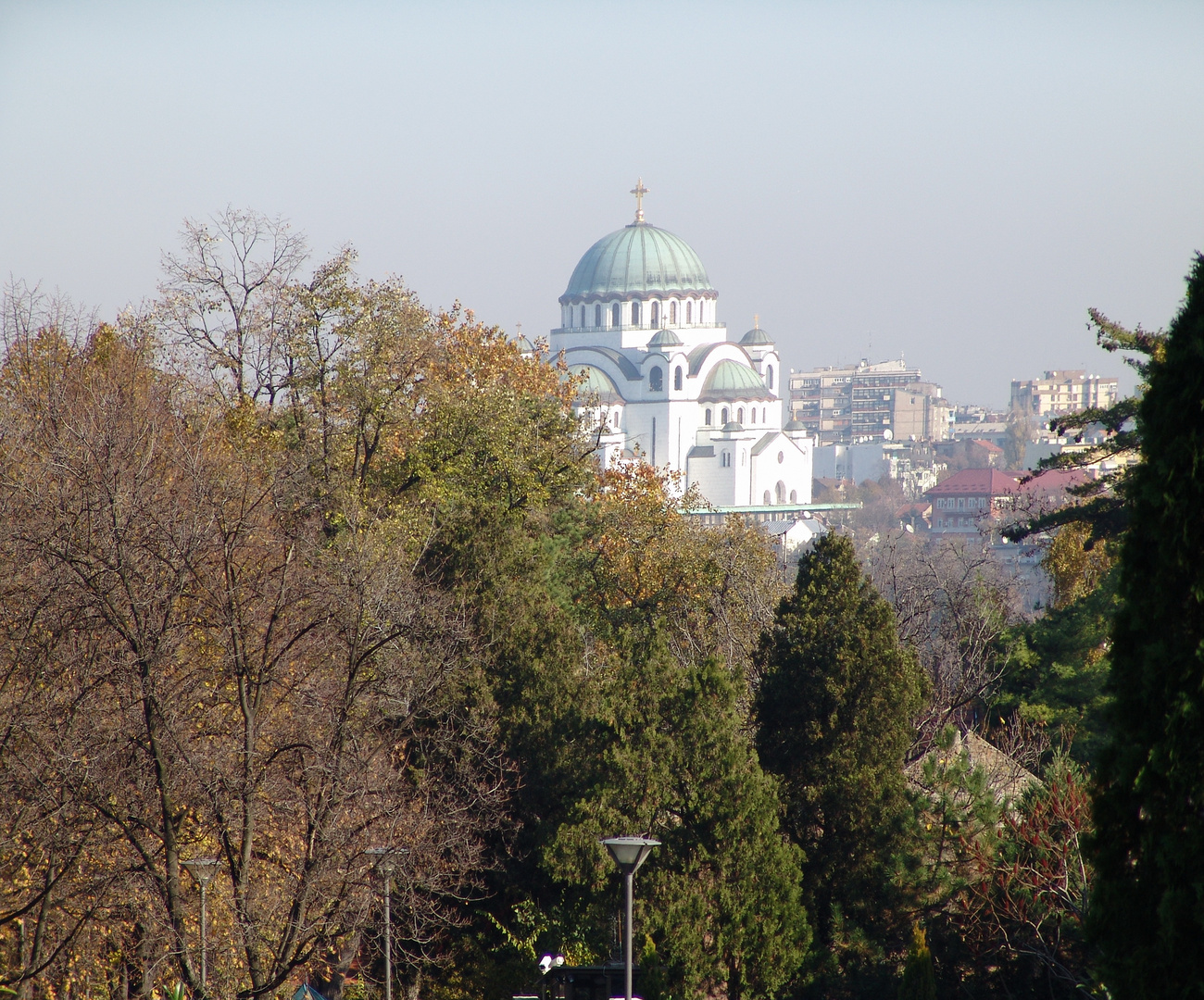 hram SVETOG SAVE-Beograd(pogled sa dedinja)