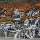 Hraunfossar im Herbst