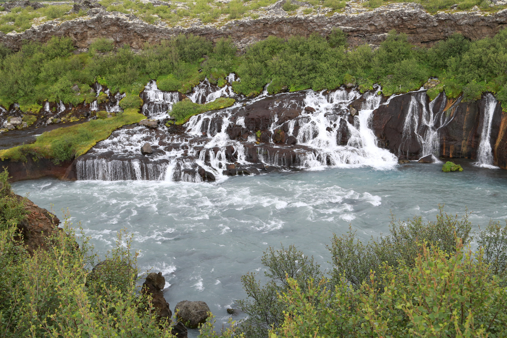 Hraunfossar , Island