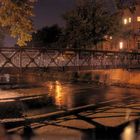 HRDI - Brücke an der Weißeritz nachts