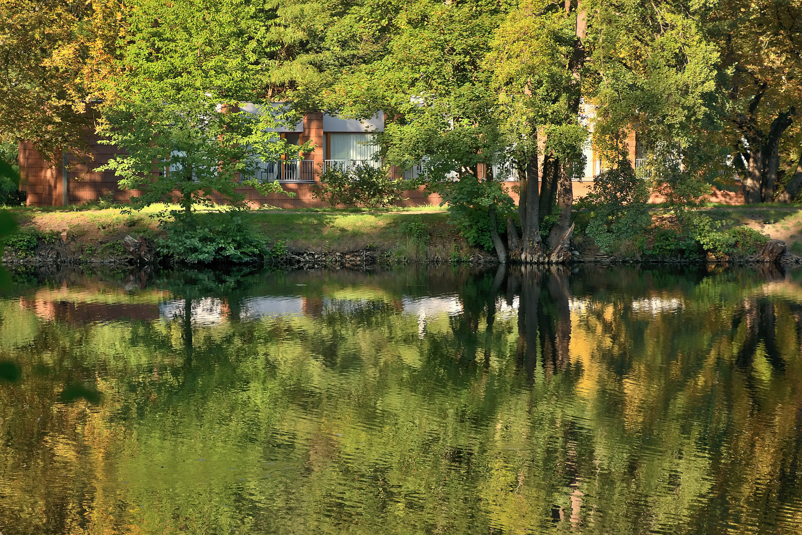 Hrebikarna Teich in Herbst