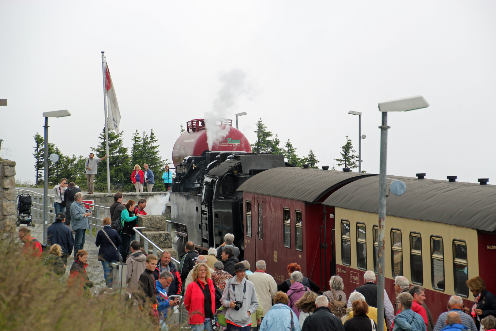 HSB; Brockenbahn: Ankunft auf dem Brocken