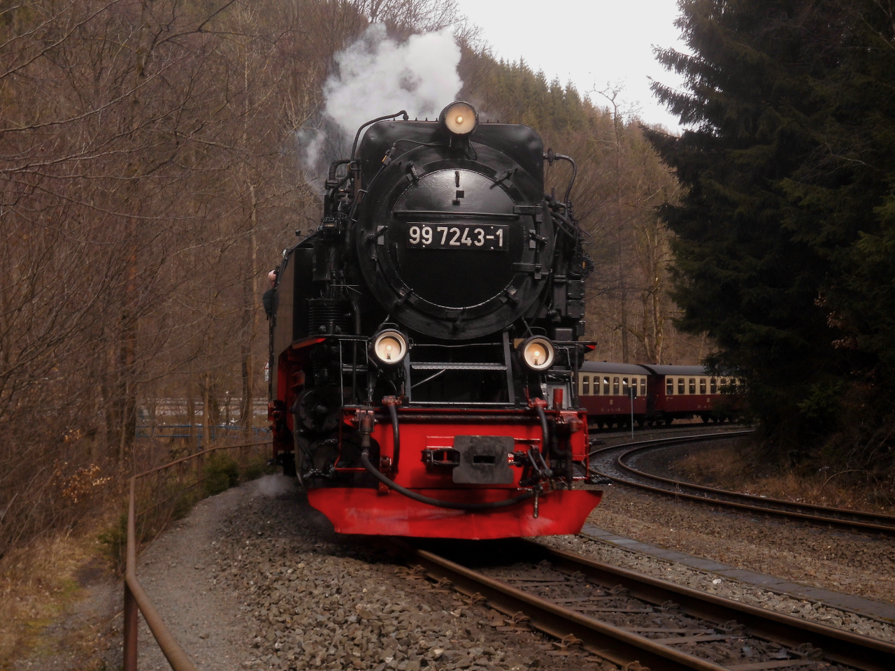 HSB Dampfzug in Eisfelder Talmühle 1.