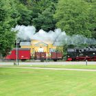 HSB: Die Selketalbahn vor der Petruskapelle / Alexisbad