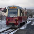 HSB Triebwagen im Nordhäuser Schnee 1.