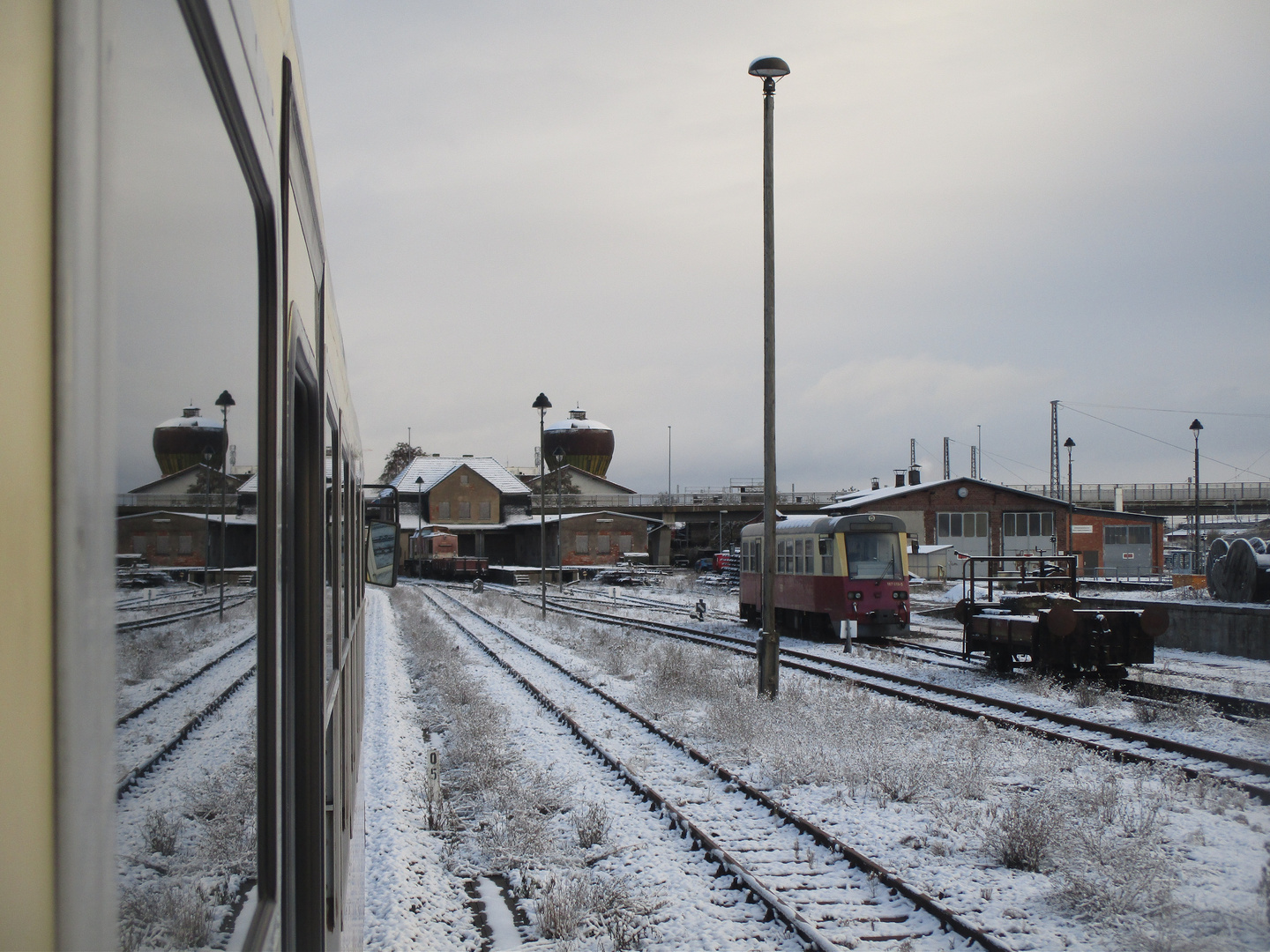 HSB Triebwagen im Nordhäuser Schnee 2.