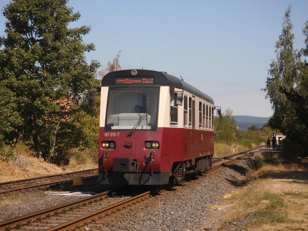 HSB Triebwagen in Nordhausen.