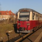 HSB Triebwagen in Nordhausen Altentor.