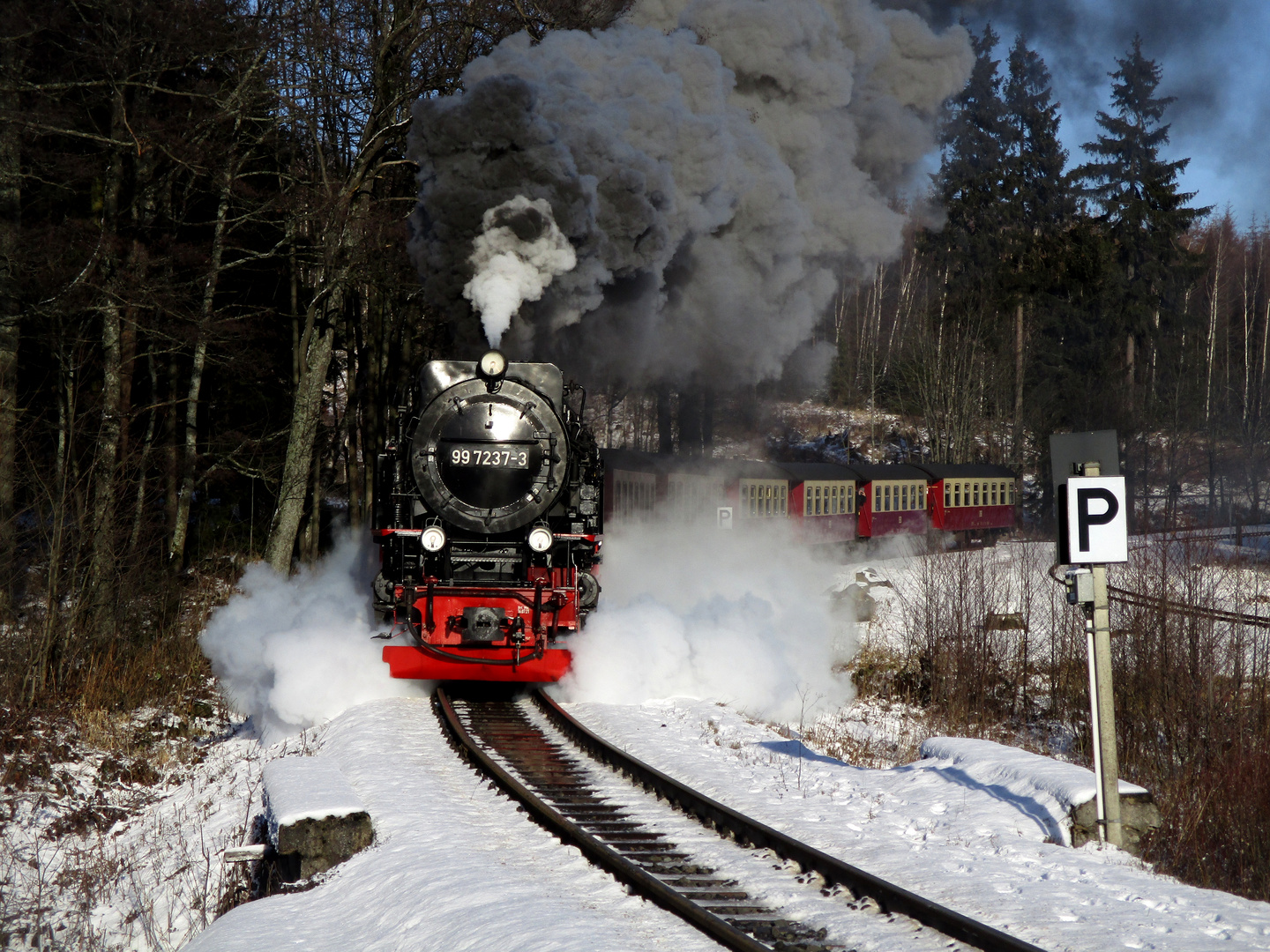 HSB Winterdampf in Drei Annen Hohne.