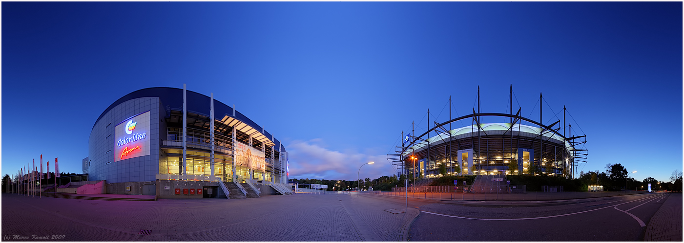 HSH Norbankarena und Color-Line Arena in...