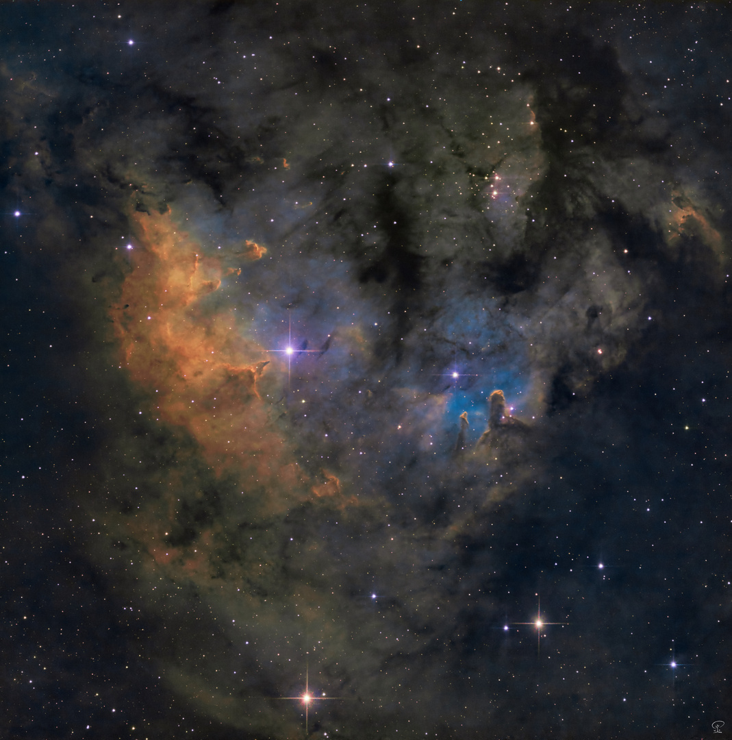 HSO-Schmalbandaufnahme von NGC7822