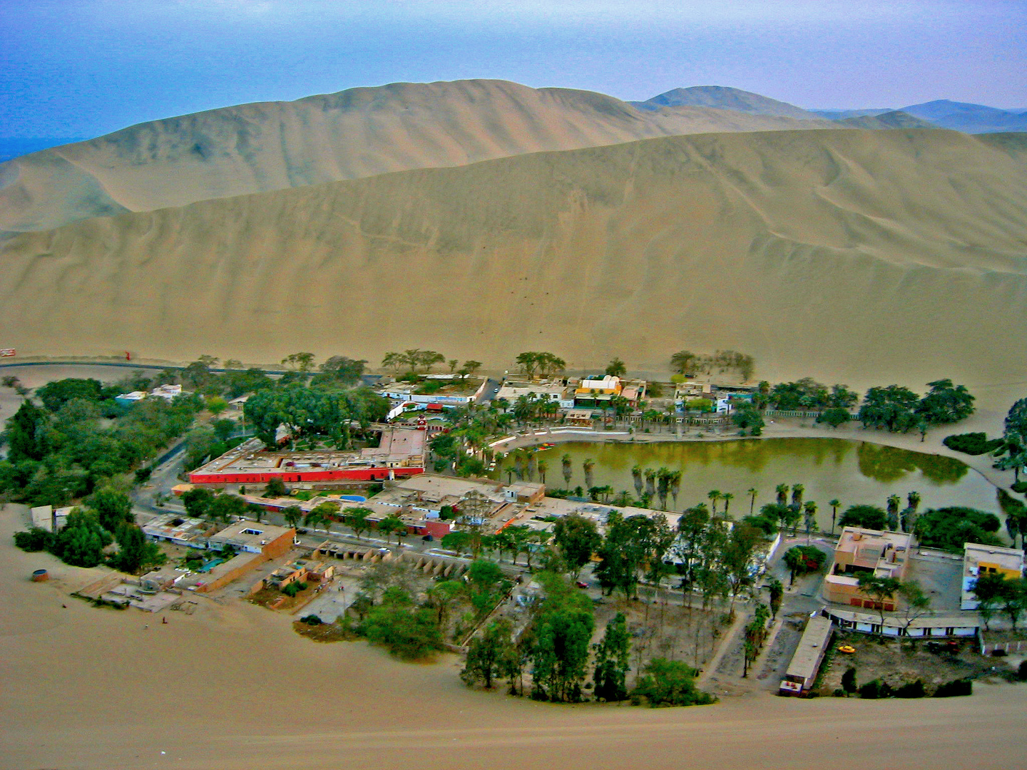 Huacachina Oase in Peru.