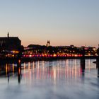 Hubbrücke bei Nacht