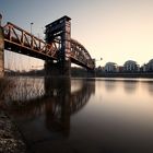 Hubbrücke in der Abenddämmerung 