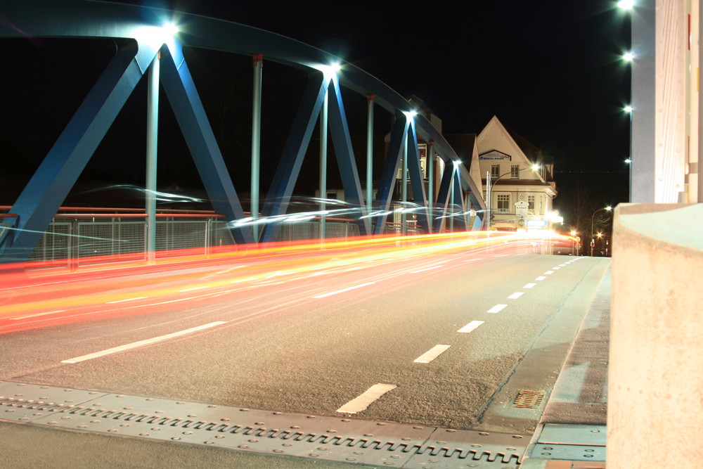 Hubbrücke Meppen ``In the dark´´