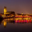 Hubbrücke mit Magdeburger Dom im Hintergrund