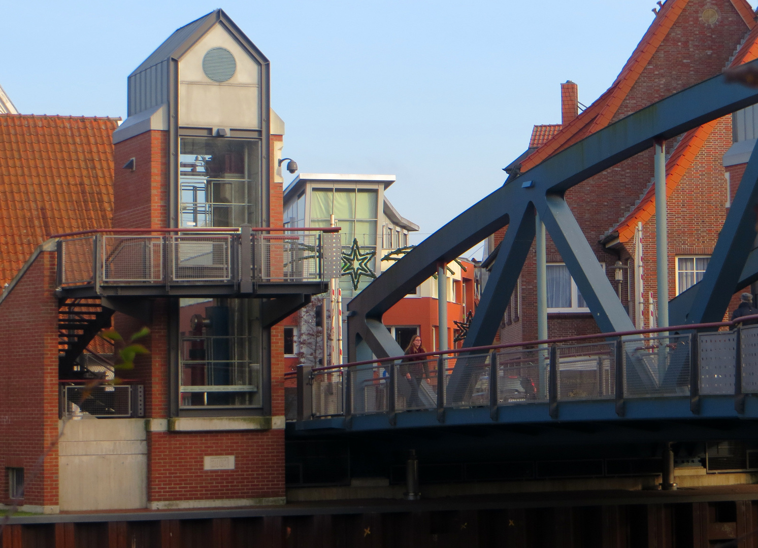 Hubbrücke über die Hase in Meppen