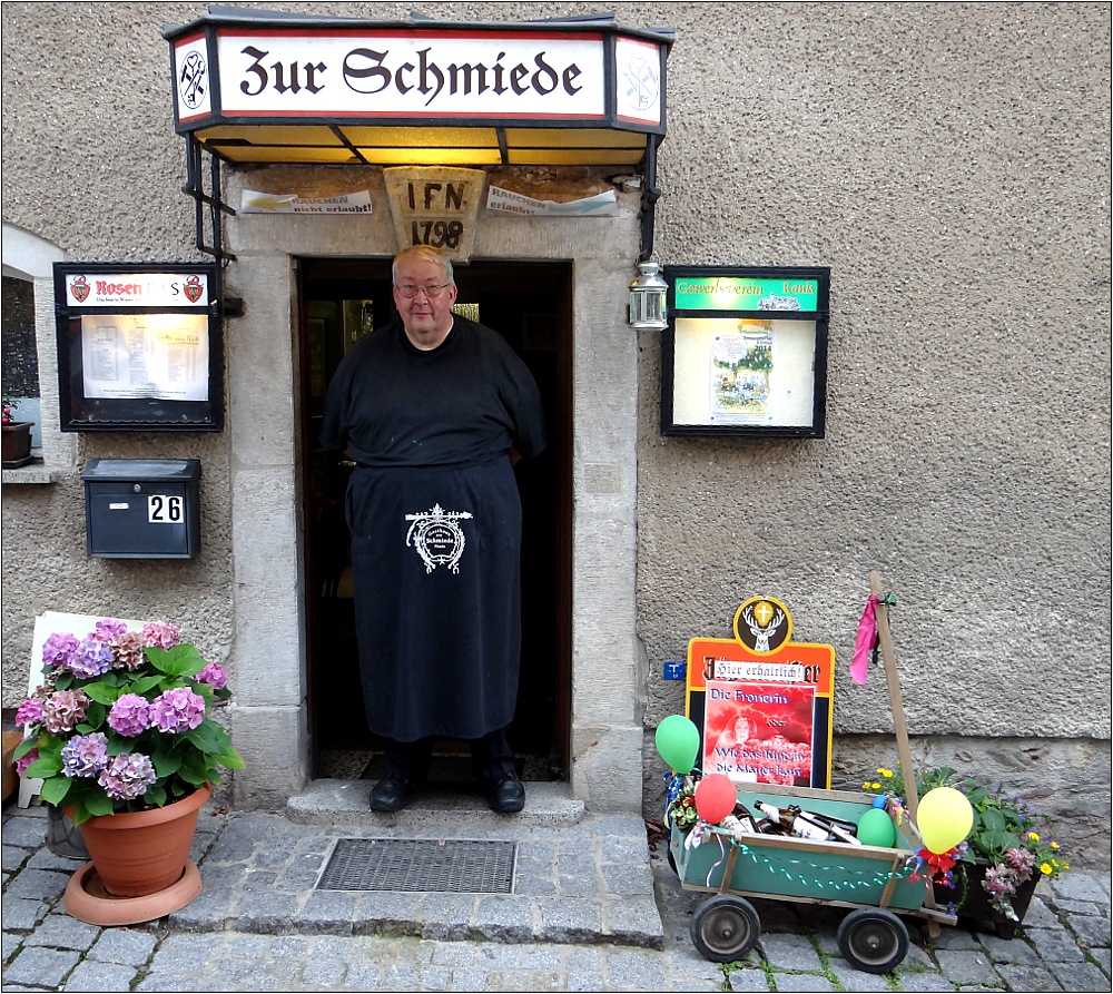 Hubert, der Wirt der Schmiede in Ranis