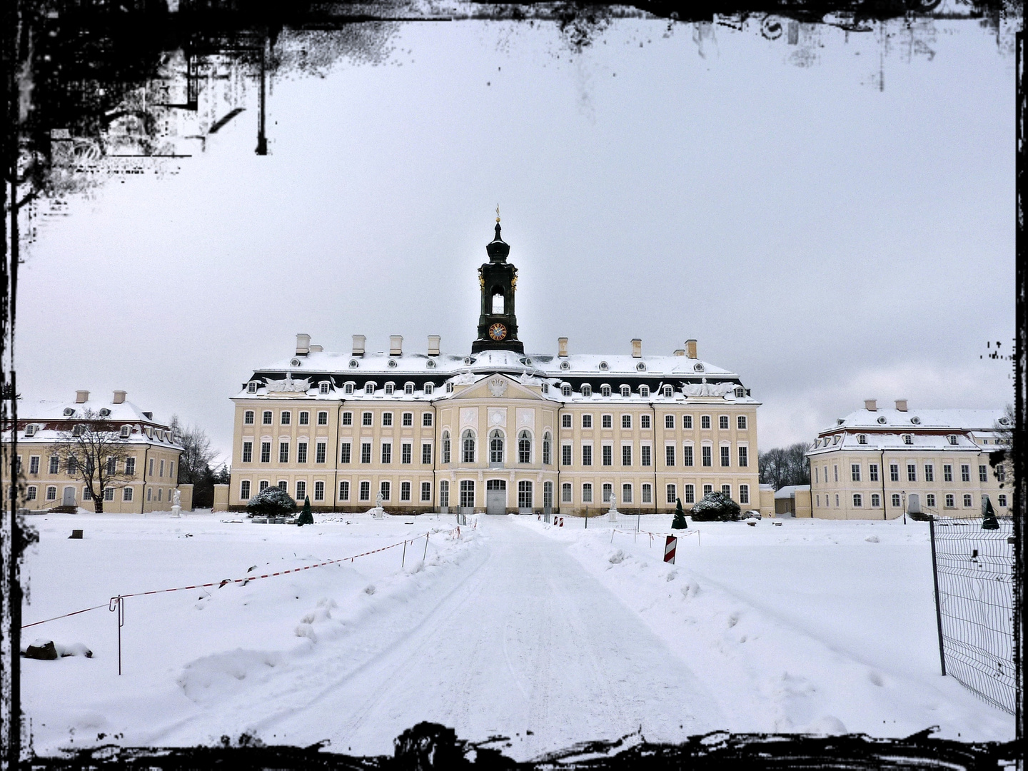 Hubertusburg im Winter