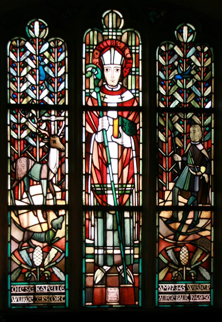 Hubertusfenster im Paderborner Dom