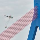 Hubschrauber bei Speyrer Brücke