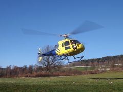 Hubschrauber - Beim Start zum Heimflug