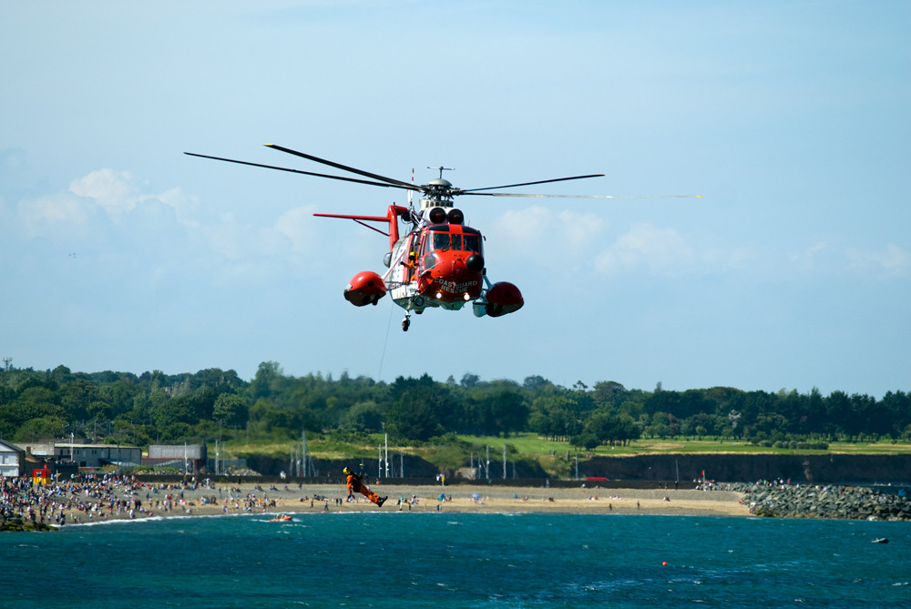 Hubschrauber des Irish Coast Guard