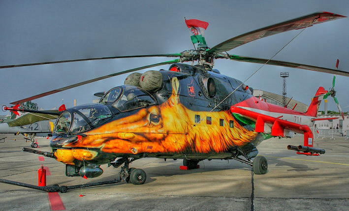 Hubschrauber in HDR