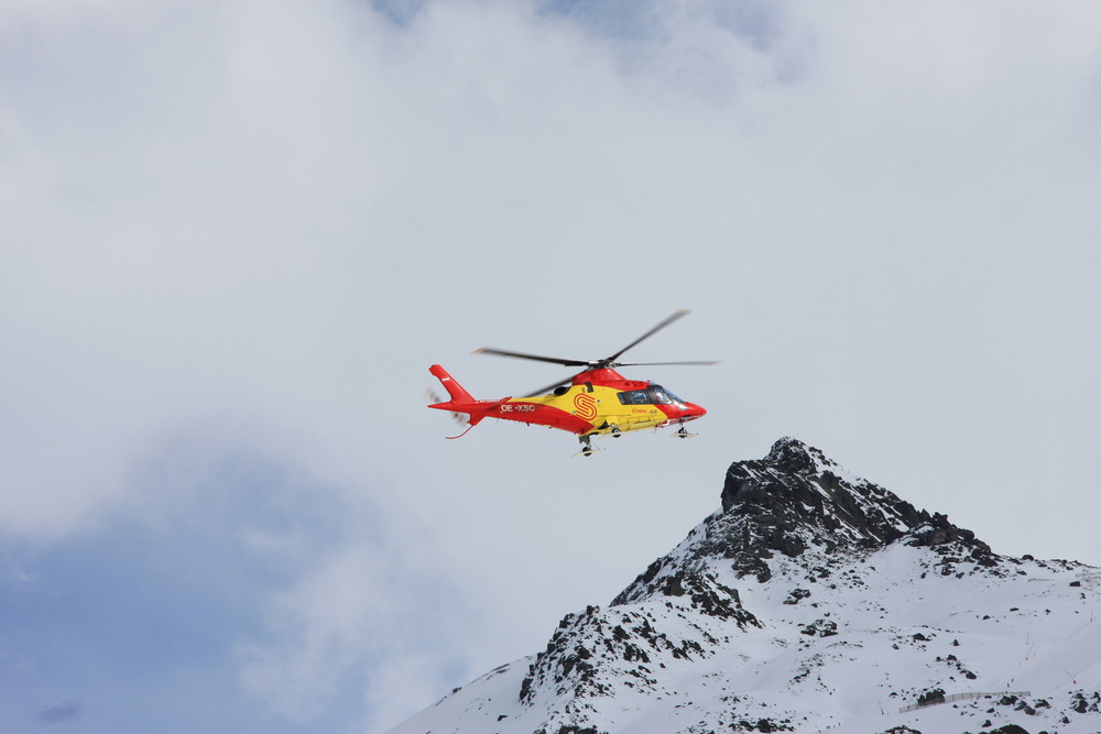 Hubschrauber in Ischgl