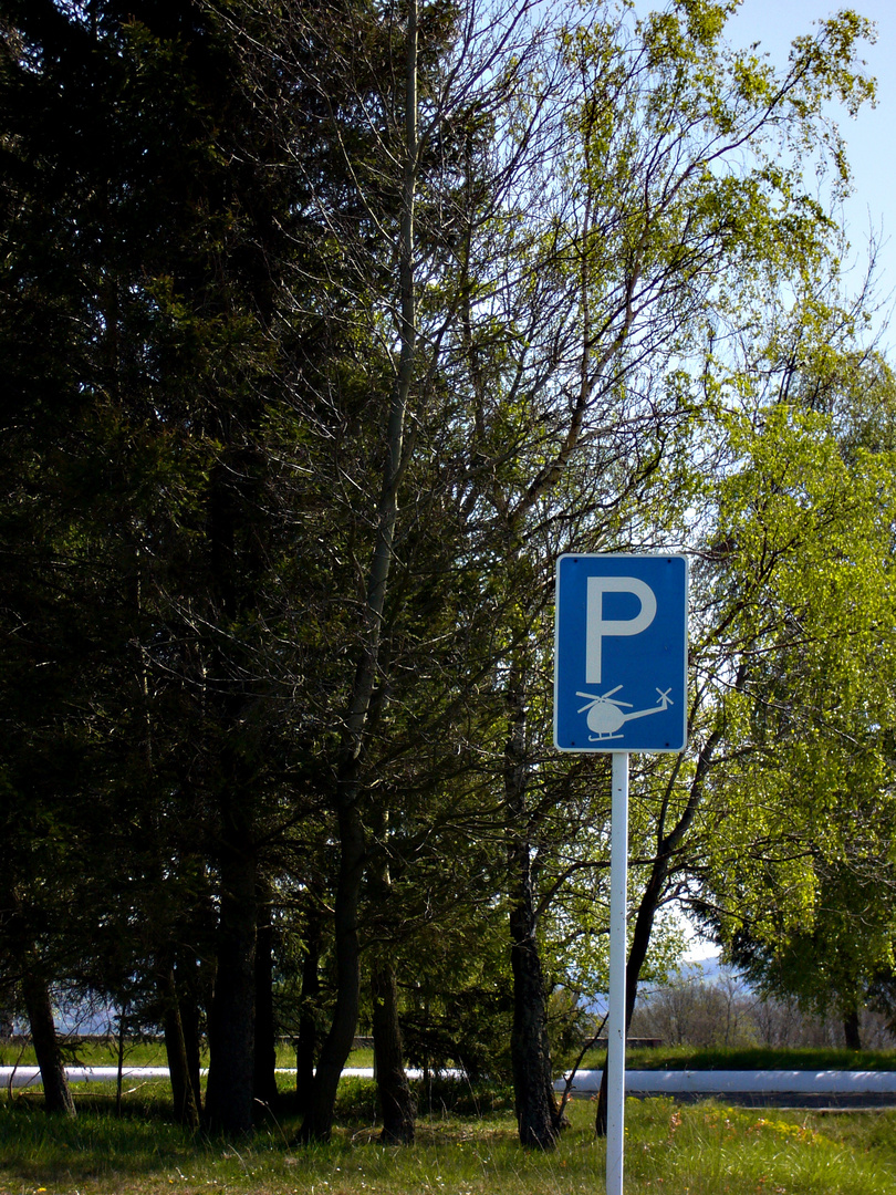 Hubschrauber Parkplatz