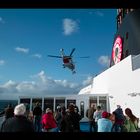 Hubschrauber-Rettungseinsatz bei den Shetland-Inseln