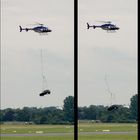 Hubschrauber verliert die Last