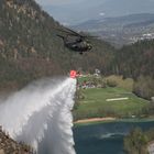 Hubschraubereinsatz beim Waldbrand